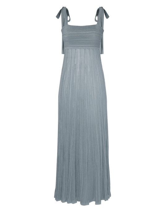 Waverly Metallic Tie Dress