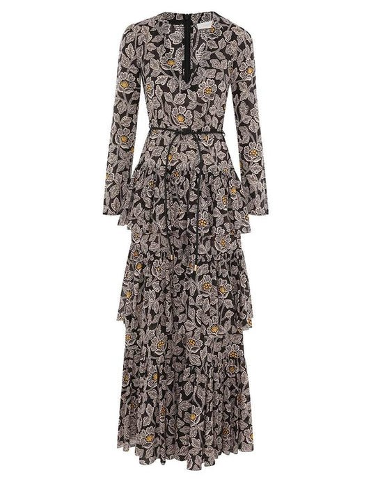 Ottie Tiered Midi Dress